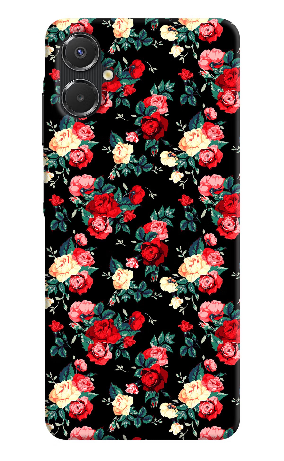 Rose Pattern Samsung A06 5G Back Cover