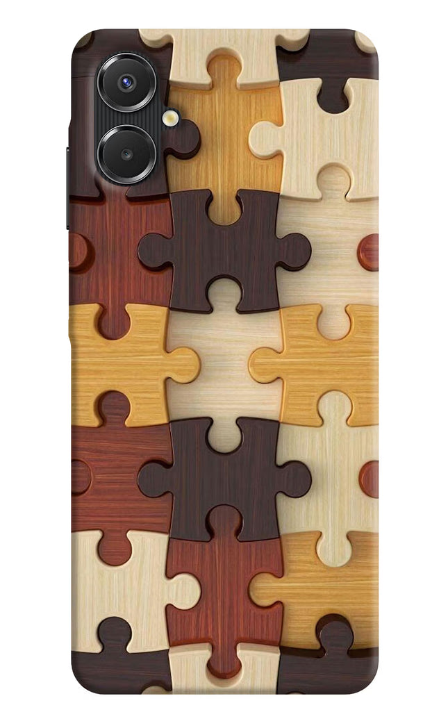 Wooden Puzzle Samsung A06 5G Back Cover