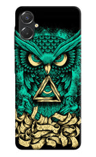 Green Owl Samsung A06 5G Back Cover