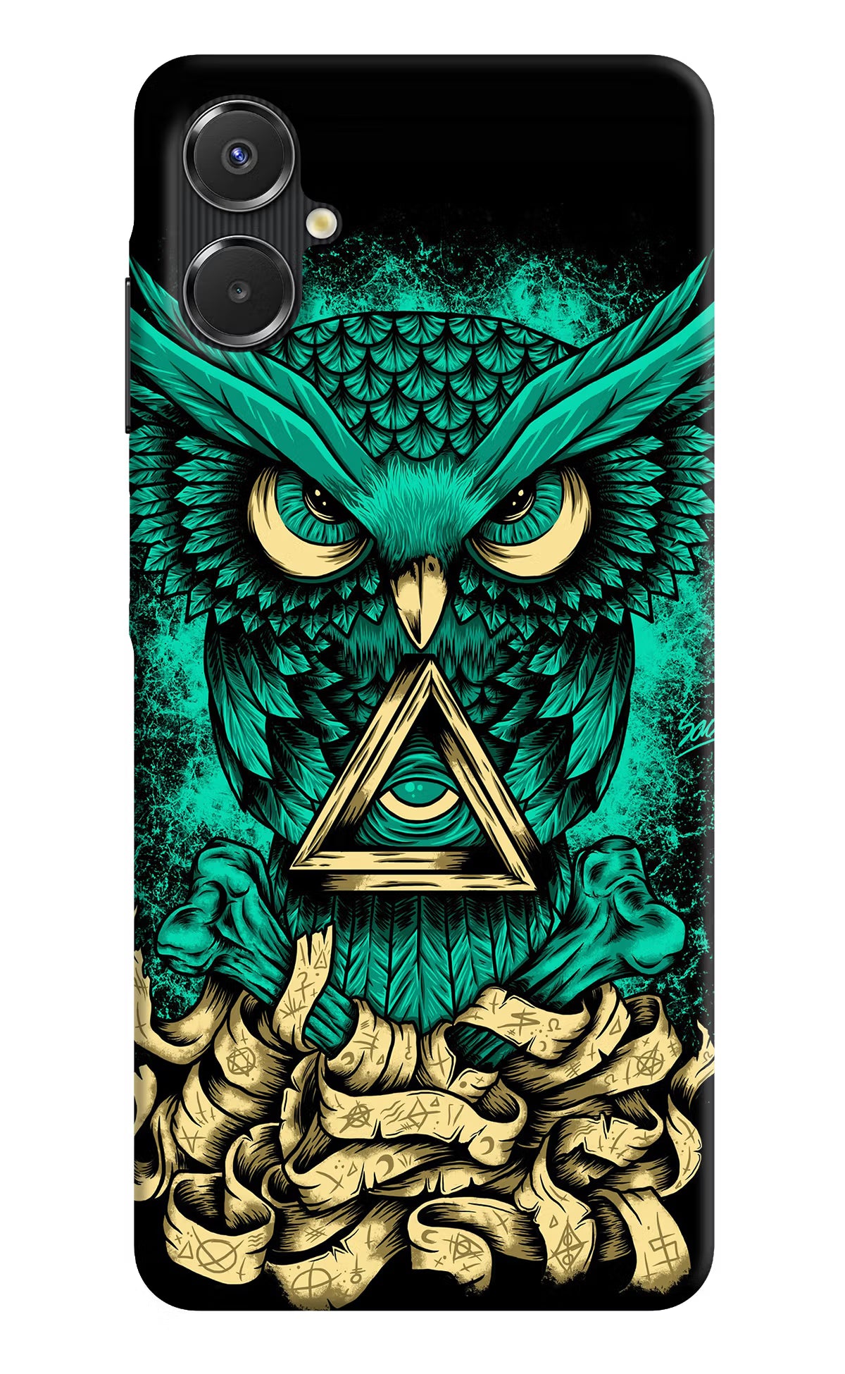 Green Owl Samsung A06 5G Back Cover