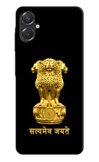 Satyamev Jayate Golden Samsung A06 5G Back Cover