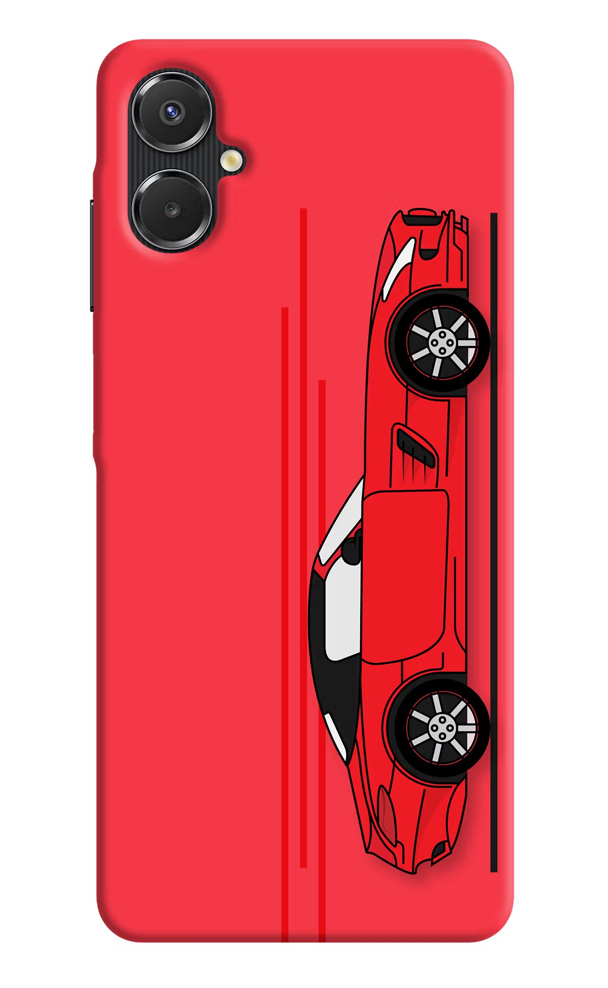 Red Velocity Samsung A06 5G Back Cover