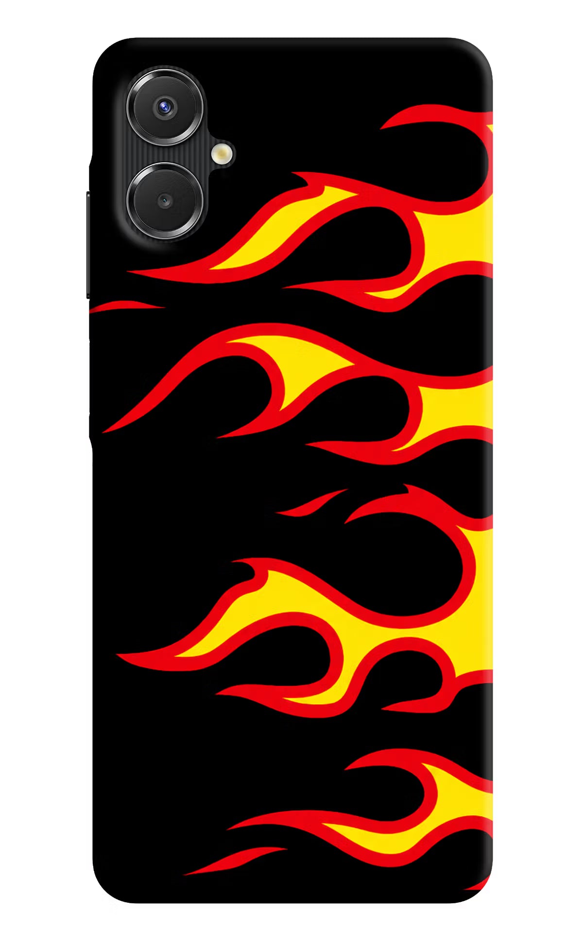 Side Sweep Flames Samsung A06 5G Back Cover