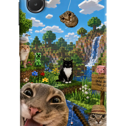 Minecraft Cat Chaos Samsung A06 5G Hard Case Back Cover by Casekaro