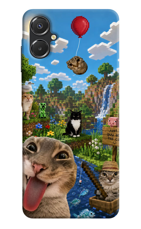 Minecraft Cat Chaos Samsung A06 5G Back Cover