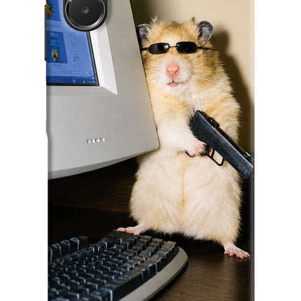 Hacker Hamster Samsung A06 5G Hard Case Back Cover by Casekaro