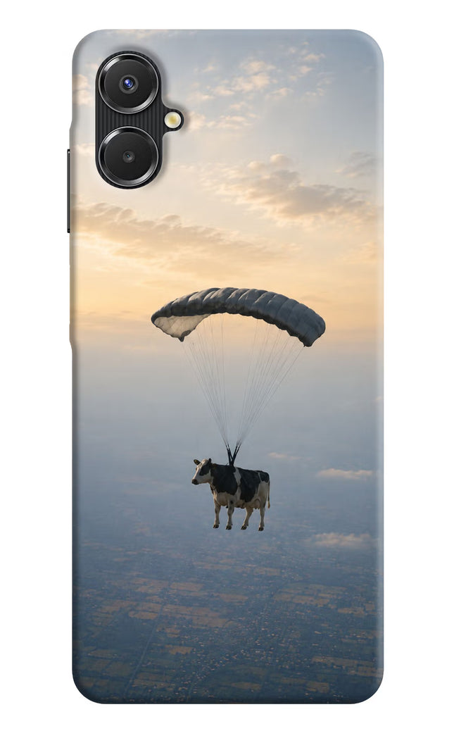 Skydiving Cow Samsung A06 5G Hard Case Back Cover by Casekaro