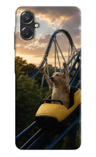 Rollercoaster Dog Samsung A06 5G Hard Case Back Cover by Casekaro