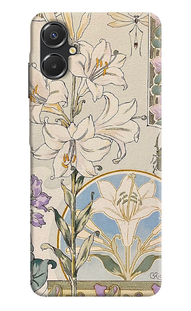 White Lily Samsung A06 5G Hard Case Back Cover by Casekaro