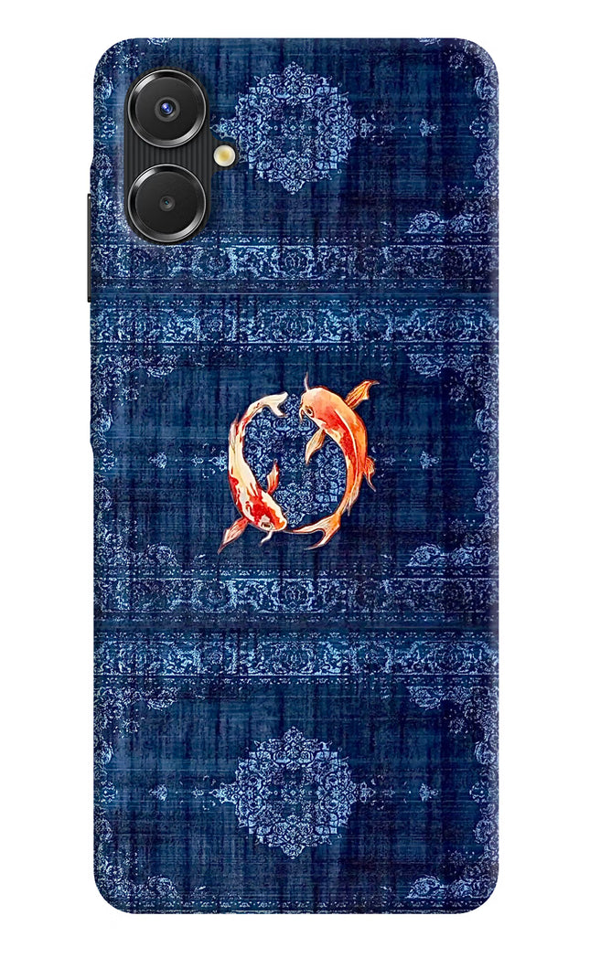 Koi Blue Samsung A06 5G Hard Case Back Cover by Casekaro