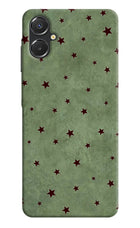 Green Stars Samsung A06 5G Hard Case Back Cover by Casekaro
