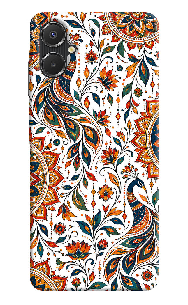 White Mayura Samsung A06 5G Hard Case Back Cover by Casekaro