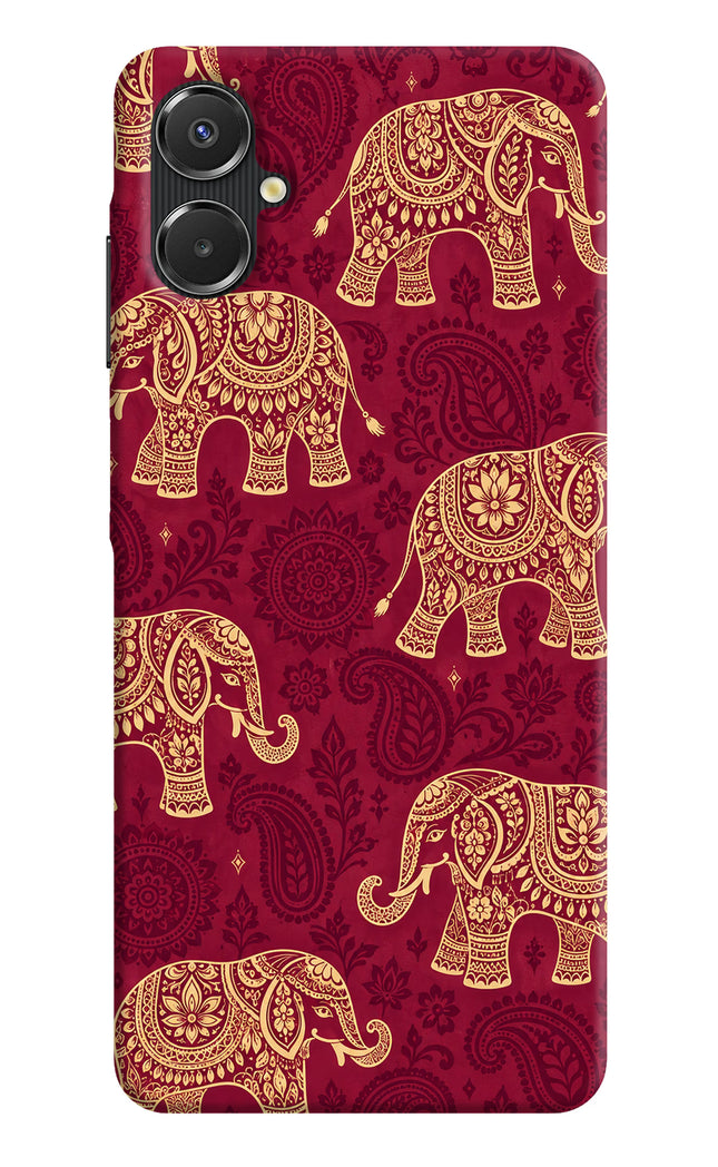 Maroon Elephant Samsung A06 5G Hard Case Back Cover by Casekaro