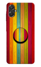 Multicolor Wooden Samsung A06 5G Pop Case