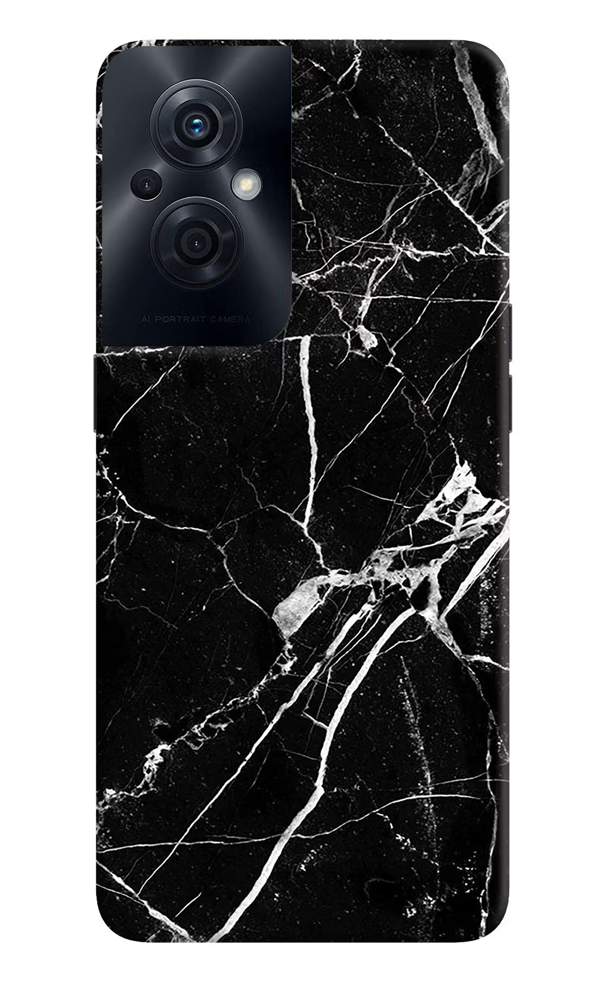 Black Marble Pattern OPPO F21s Pro 5G Back Cover