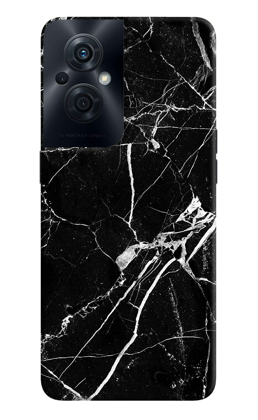 Black Marble Pattern OPPO F21s Pro 5G Back Cover, Hard case