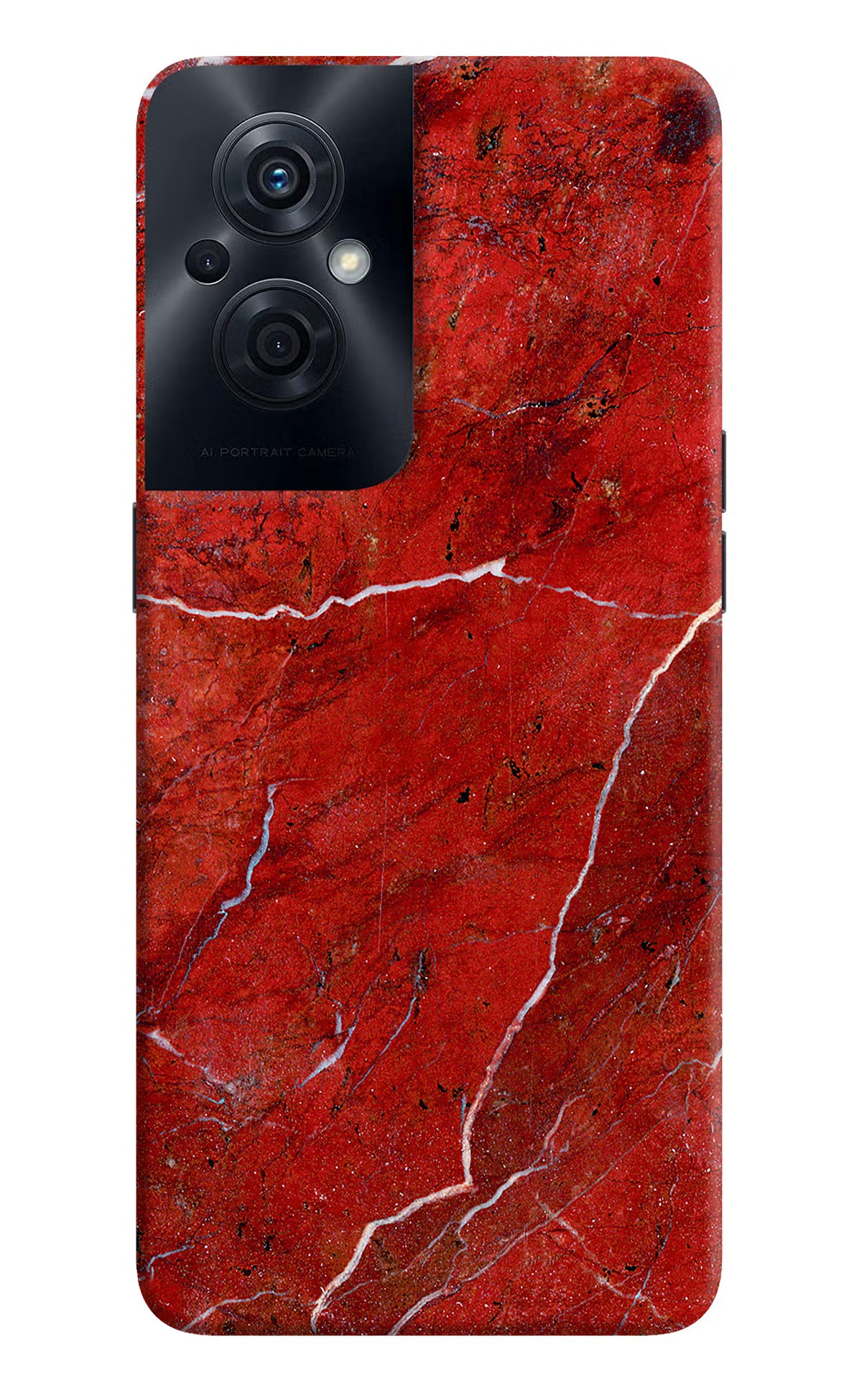 Red Marble Design OPPO F21s Pro 5G Back Cover