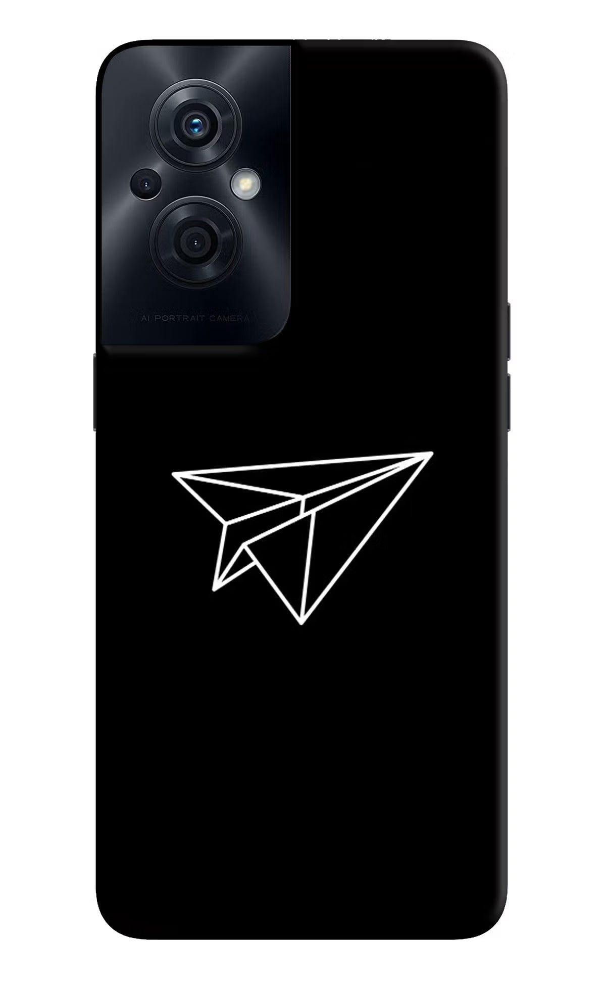 Paper Plane White OPPO F21s Pro 5G Back Cover