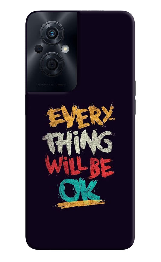 Everything Will Be Ok OPPO F21s Pro 5G Back Cover