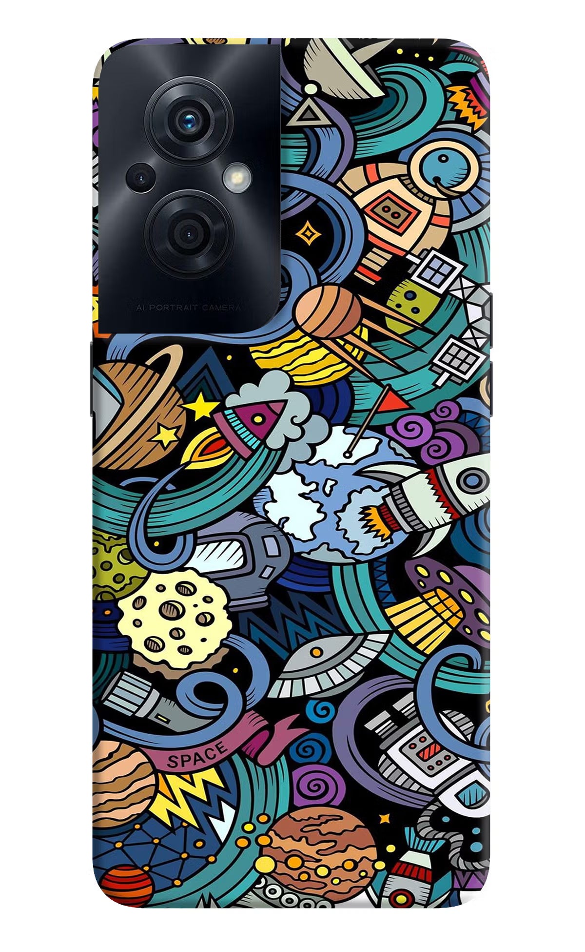 Space Abstract OPPO F21s Pro 5G Back Cover