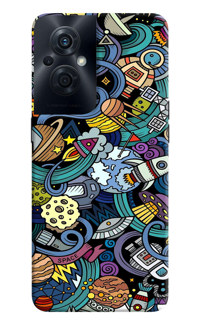 Space Abstract OPPO F21s Pro 5G Hard Case Back Cover by Casekaro