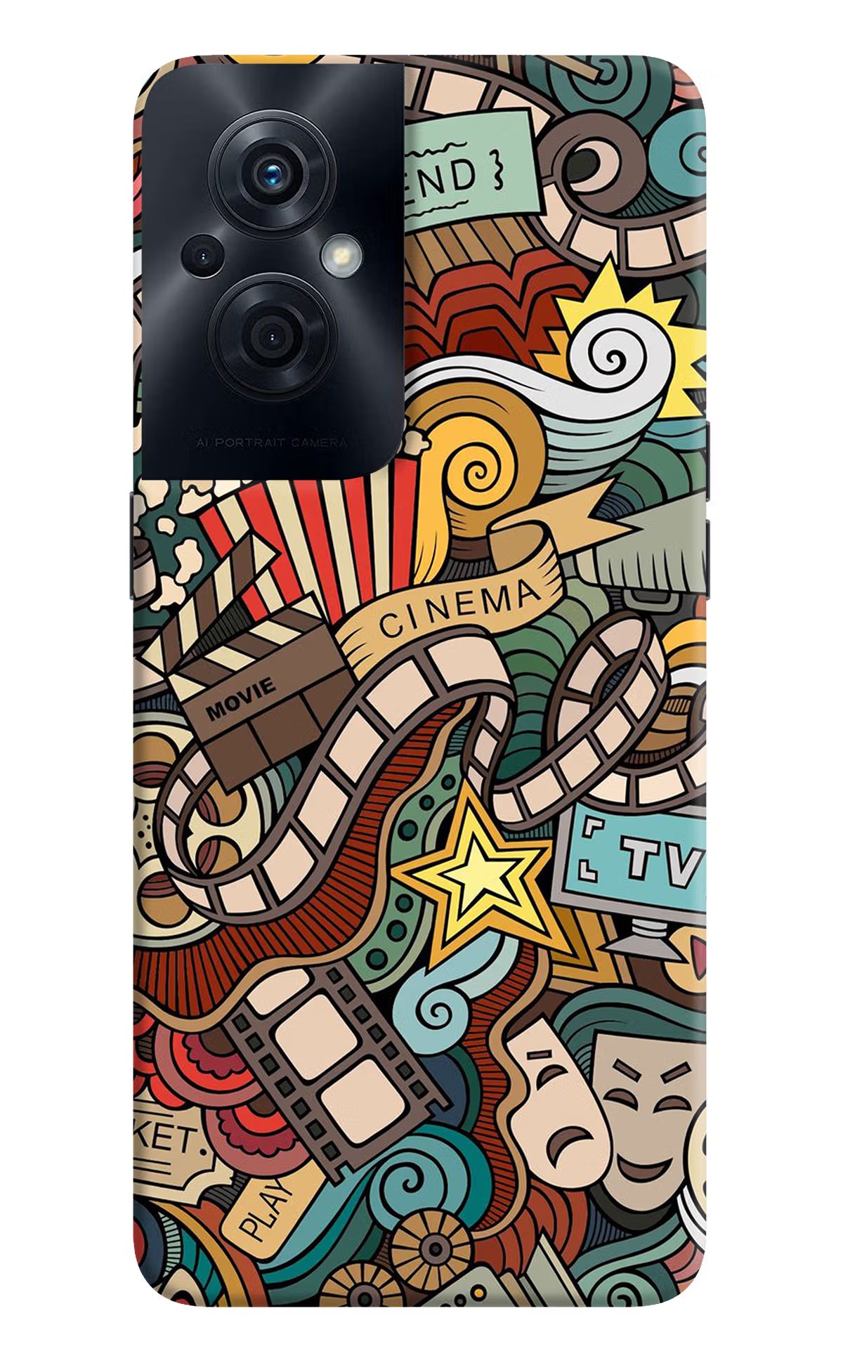 Cinema Abstract OPPO F21s Pro 5G Back Cover