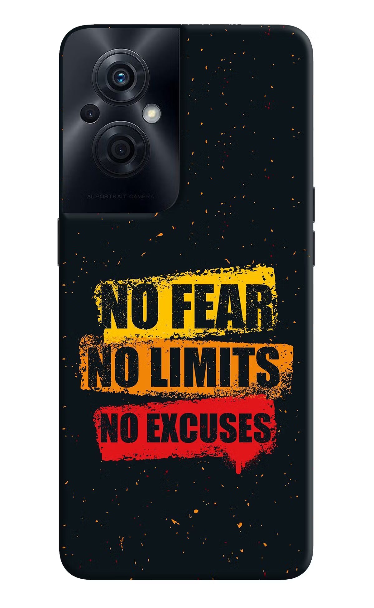 No Fear No Limits No Excuse OPPO F21s Pro 5G Back Cover