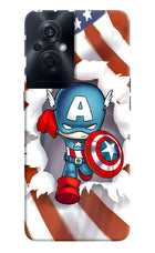 Captain America OPPO F21s Pro 5G Hard Case Back Cover by Casekaro