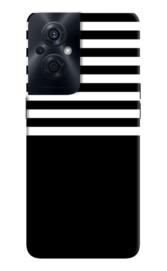 Black and White Print OPPO F21s Pro 5G Back Cover
