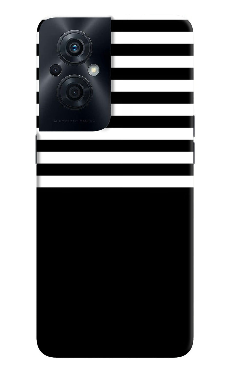 Black and White Print OPPO F21s Pro 5G Back Cover, Hard case