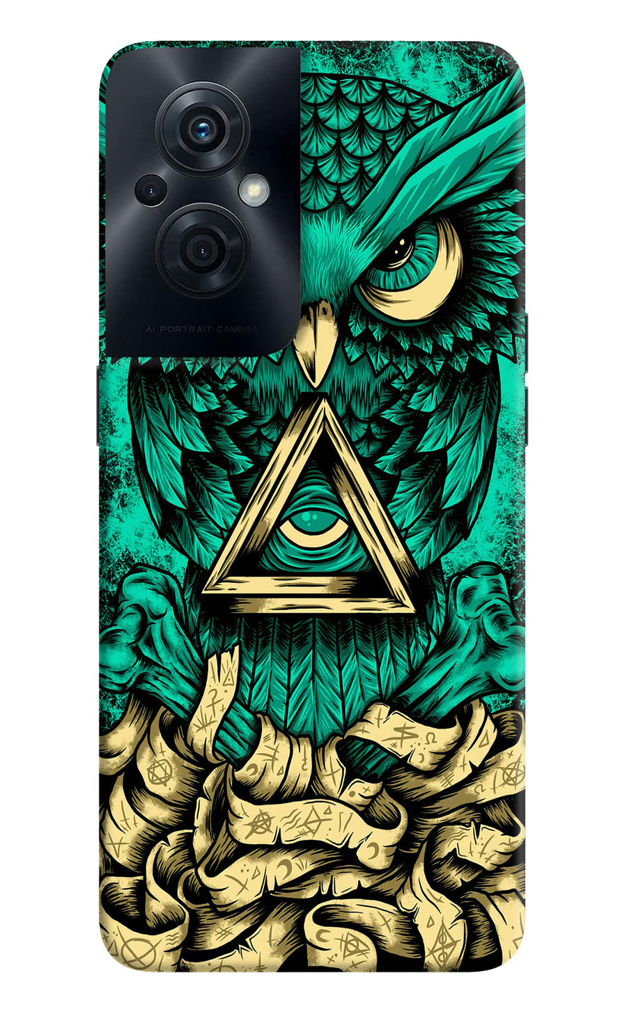 Green Owl OPPO F21s Pro 5G Back Cover, Hard case