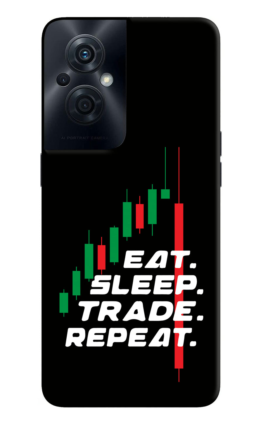 Eat Sleep Trade Repeat OPPO F21s Pro 5G Back Cover, Hard case