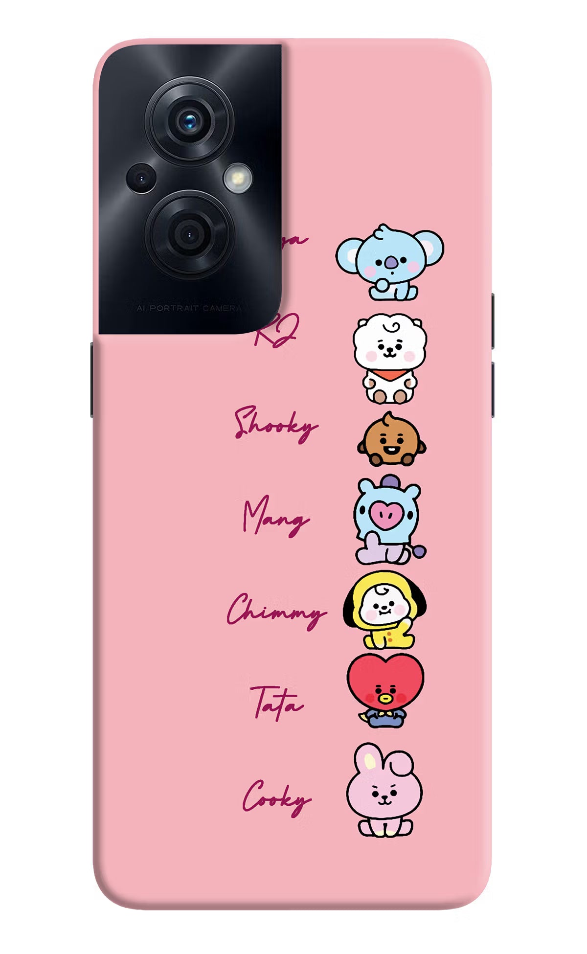 BTS names OPPO F21s Pro 5G Back Cover