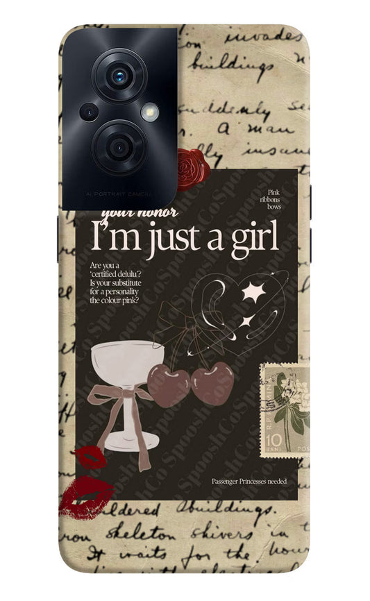 I am just a girl OPPO F21s Pro 5G Back Cover