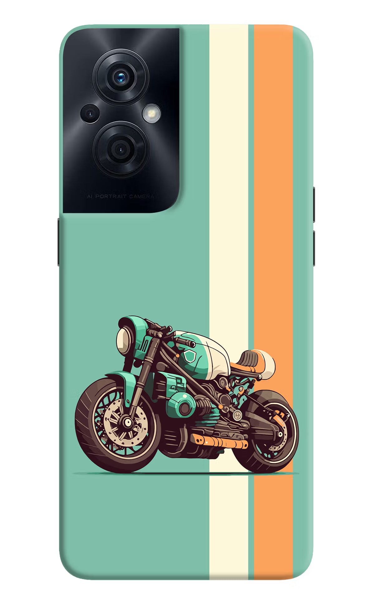Striped Moto Drift OPPO F21s Pro 5G Back Cover
