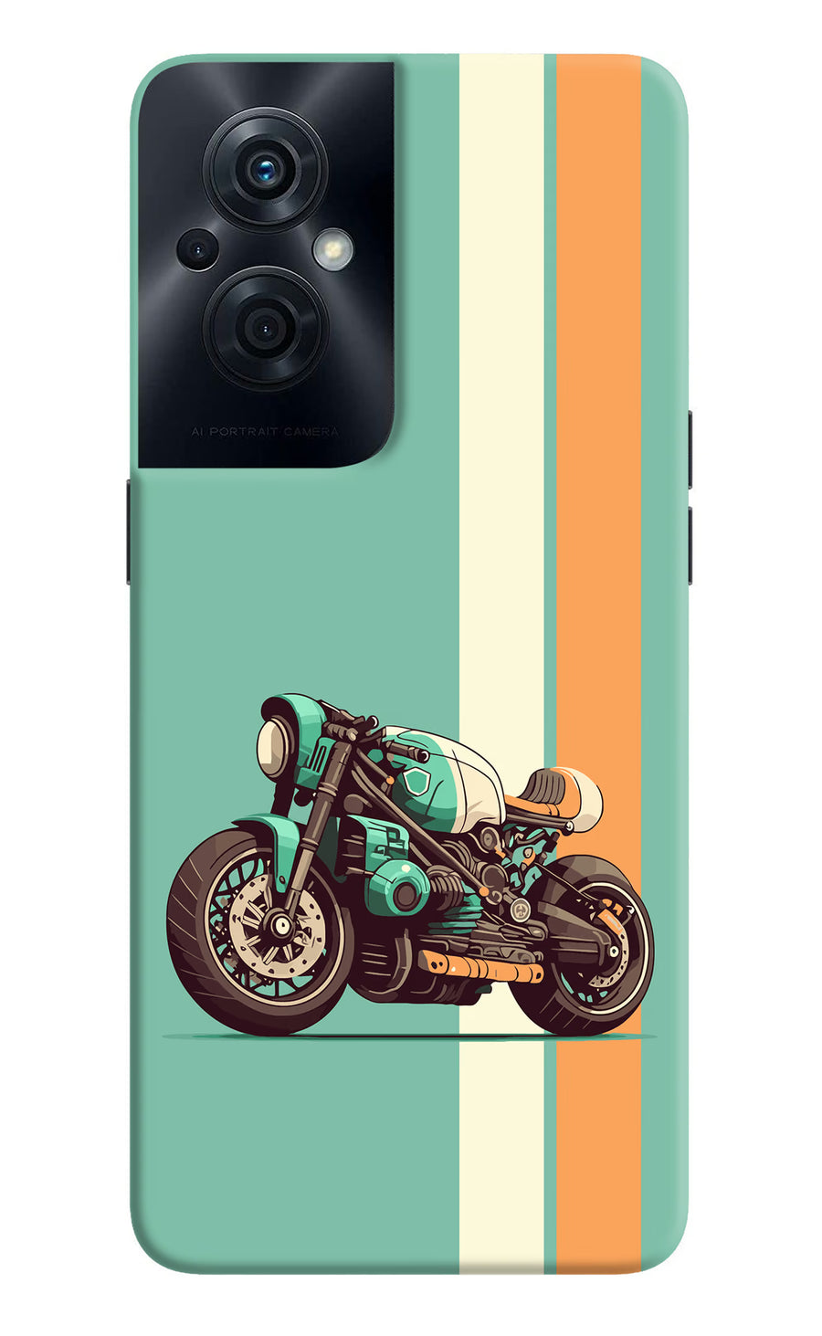 Striped Moto Drift OPPO F21s Pro 5G Back Cover, Hard case