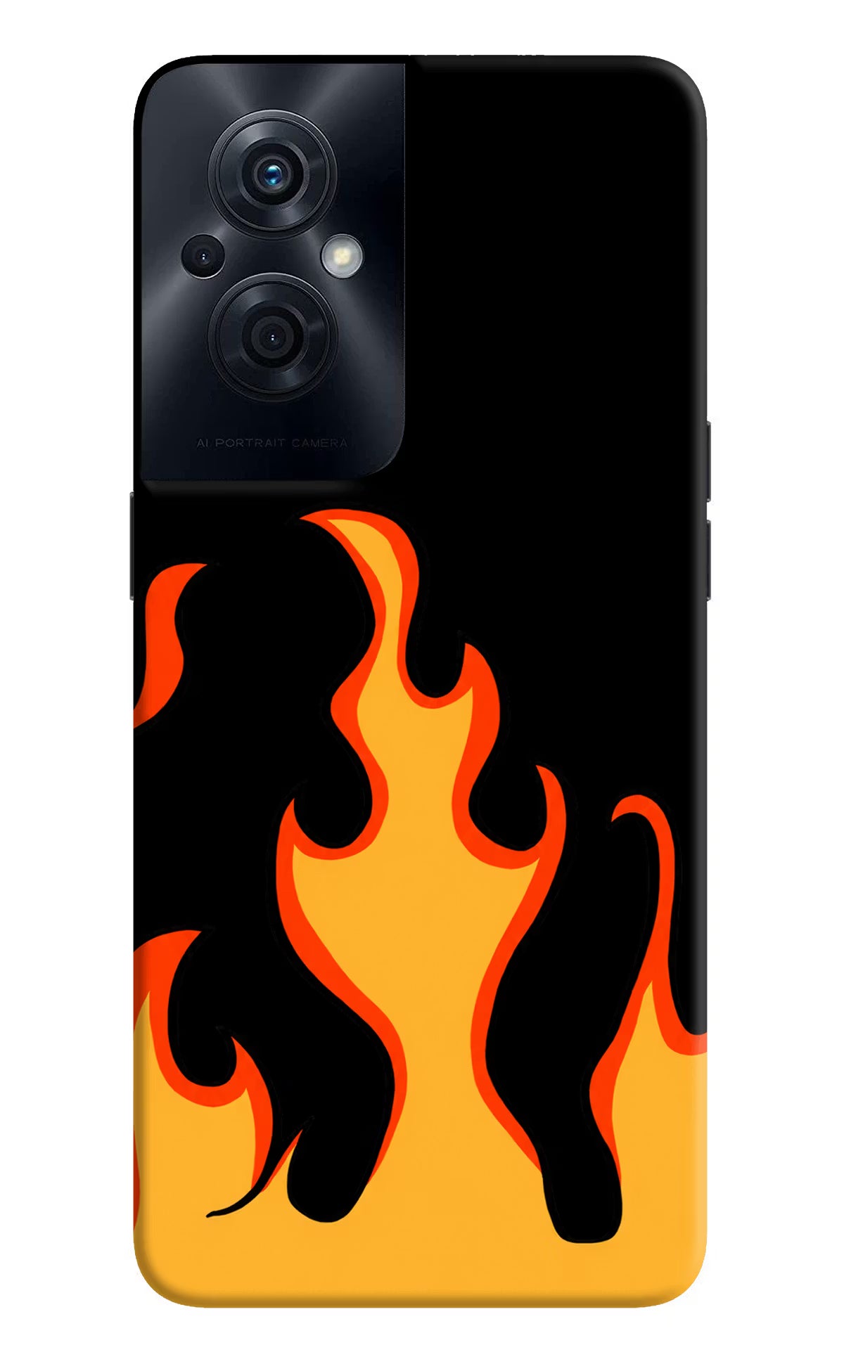 Fired Up – Black OPPO F21s Pro 5G Back Cover