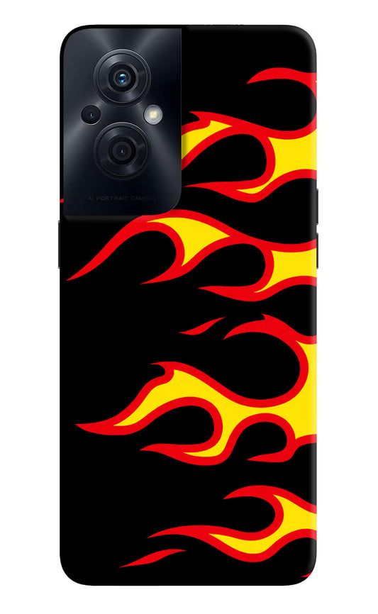 Side Sweep Flames OPPO F21s Pro 5G Back Cover