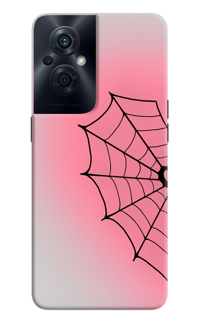 Pink Web OPPO F21s Pro 5G Hard Case Back Cover by Casekaro