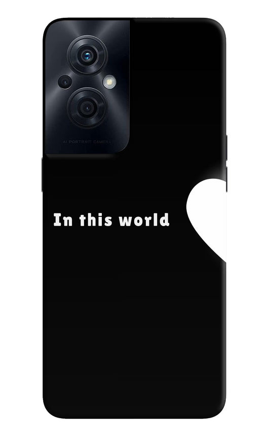 This World OPPO F21s Pro 5G Back Cover