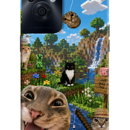 Minecraft Cat Chaos OPPO F21s Pro 5G Hard Case Back Cover by Casekaro