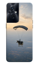 Skydiving Cow OPPO F21s Pro 5G Hard Case Back Cover by Casekaro