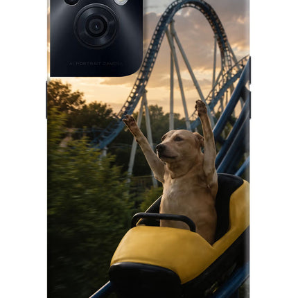 Rollercoaster Dog OPPO F21s Pro 5G Hard Case Back Cover by Casekaro