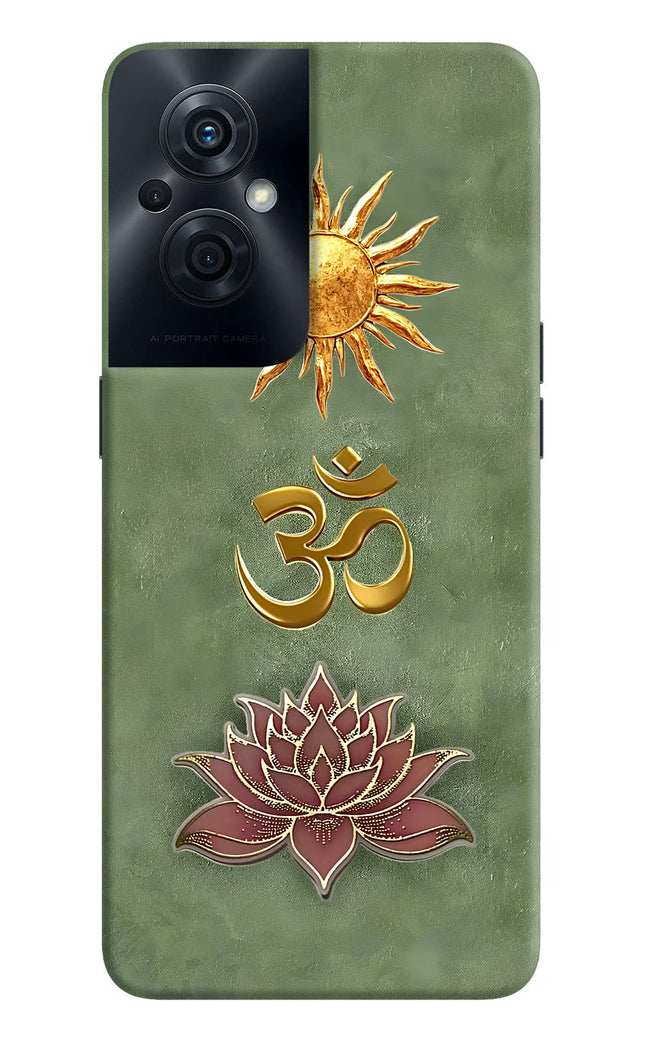 Om & Lotus OPPO F21s Pro 5G Hard Case Back Cover by Casekaro