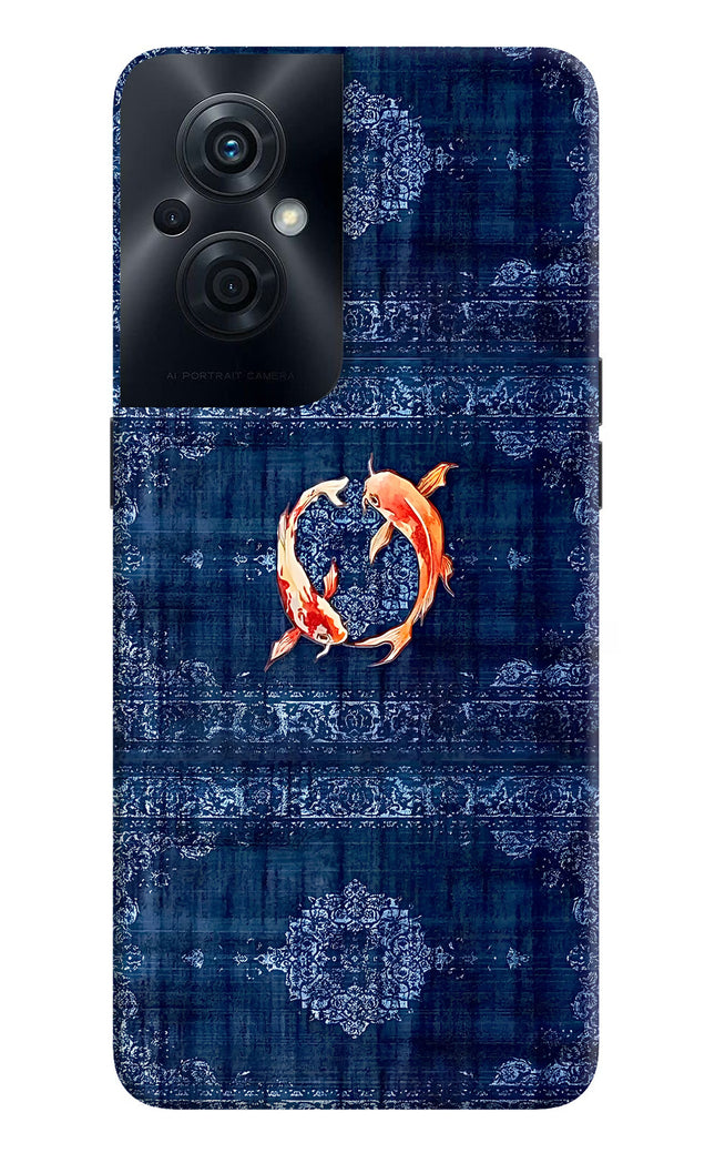 Koi Blue OPPO F21s Pro 5G Hard Case Back Cover by Casekaro