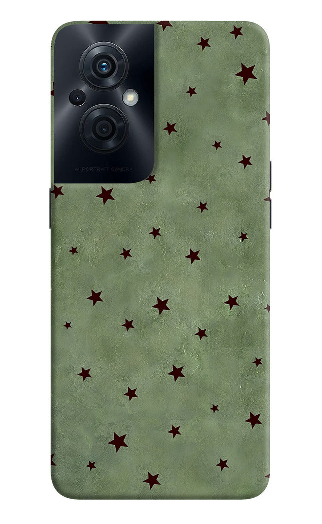 Green Stars OPPO F21s Pro 5G Hard Case Back Cover by Casekaro