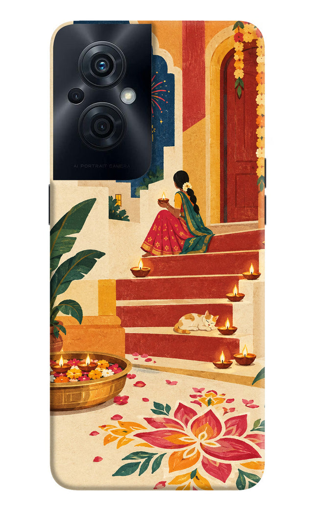 Diwali Rangoli OPPO F21s Pro 5G Hard Case Back Cover by Casekaro