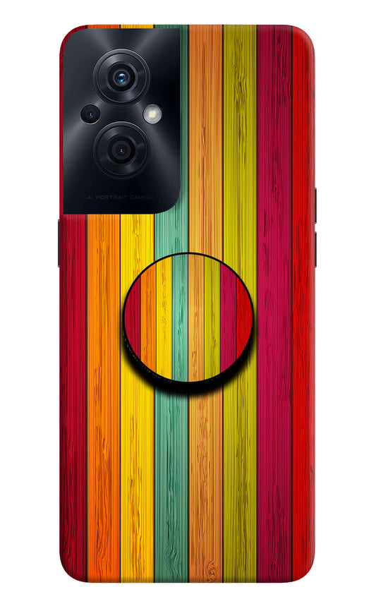 Multicolor Wooden OPPO F21s Pro 5G Pop Case