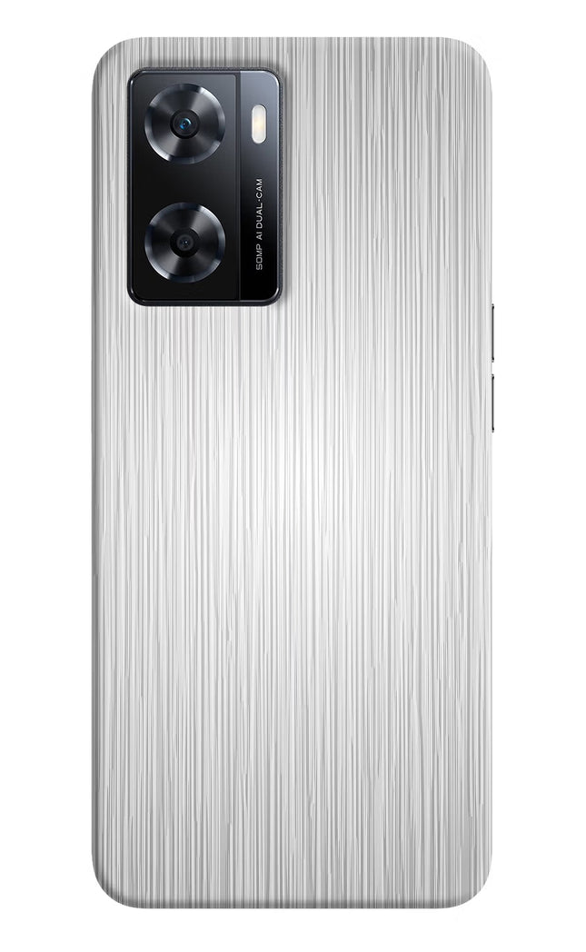 Wooden Grey Texture OPPO A77s Back Cover