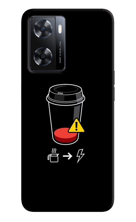 Coffee OPPO A77s Back Cover